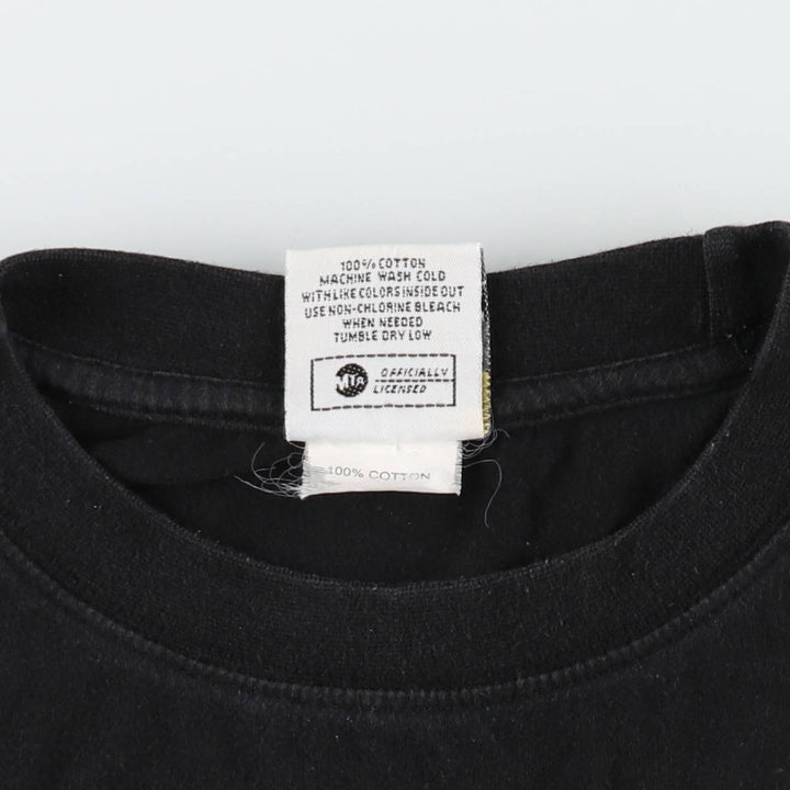 NYC SUBWAY LINE New York City Subway Large Print T-Shirt, Men's Size L (approx.) cotton black type Vintage Second Hand