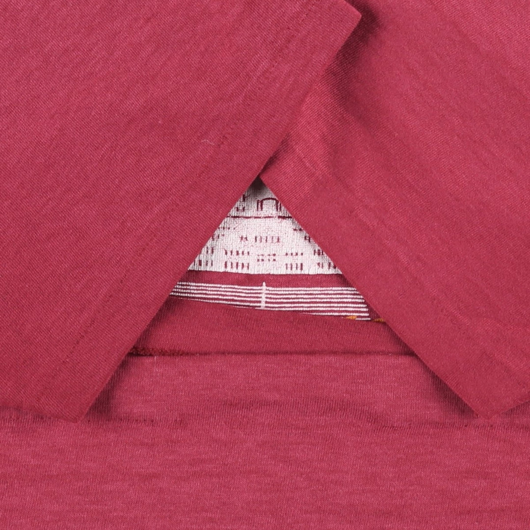 Vintage 1980'S Hanes Fifty-Fifty Blue Tag Print T-Shirt, Made in USA, Men's XL cotton red type Vintage Second Hand