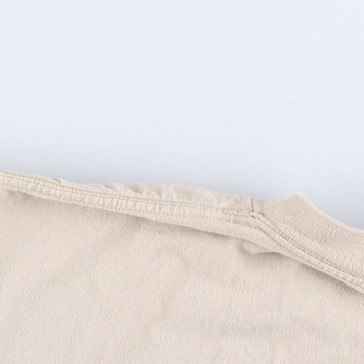 90'S ONEITA Printed T-shirt, Men's L size, Vintage cotton Beige type Vintage Second Hand