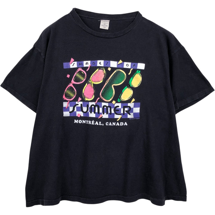 90'S Quality Goods Printed T-Shirt, Men's XL (approx.), Vintage cotton black type Vintage Second Hand