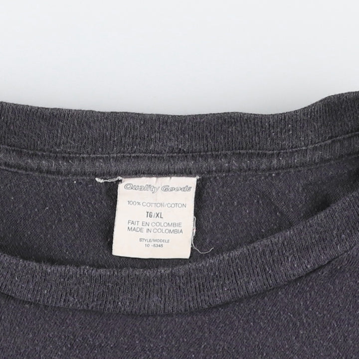 90'S Quality Goods Printed T-Shirt, Men's XL (approx.), Vintage cotton black type Vintage Second Hand