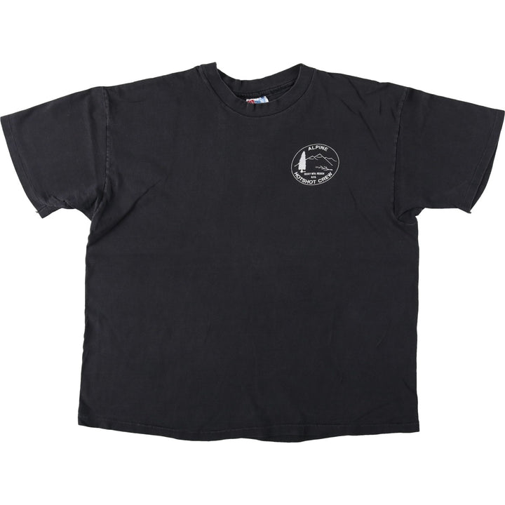 90'S Hanes BEEFY-T Printed T-shirt Made in USA Men's XL Vintage cotton black type Vintage Second Hand