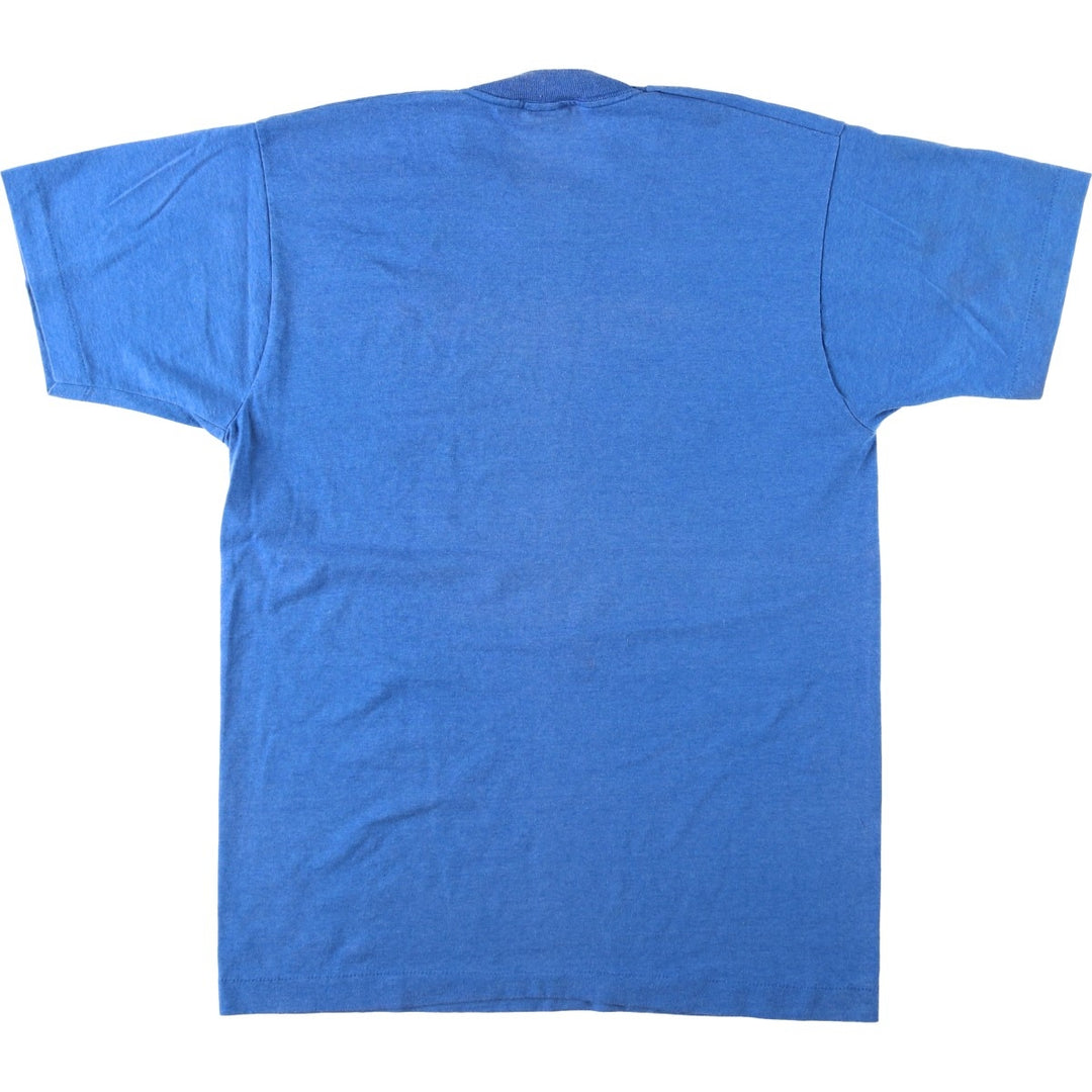 90'S SCREEN STARS Printed T-shirt Made in USA Men's L Vintage cotton blue type Vintage Second Hand