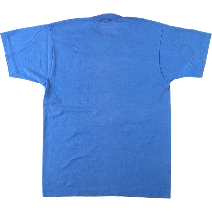 90'S SCREEN STARS Printed T-shirt Made in USA Men's L Vintage cotton blue type Vintage Second Hand