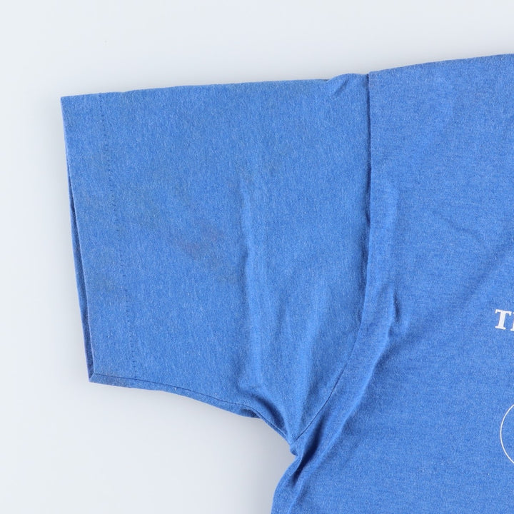 90'S SCREEN STARS Printed T-shirt Made in USA Men's L Vintage cotton blue type Vintage Second Hand