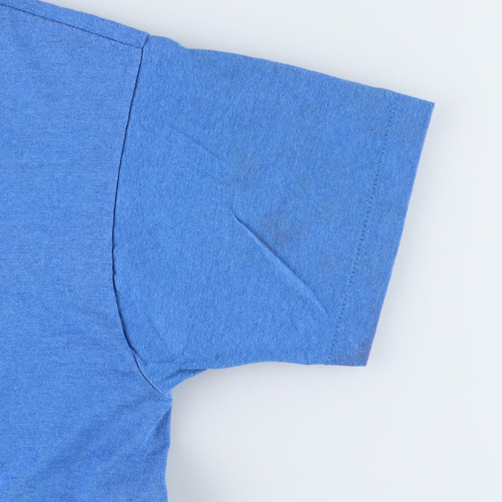 90'S SCREEN STARS Printed T-shirt Made in USA Men's L Vintage cotton blue type Vintage Second Hand