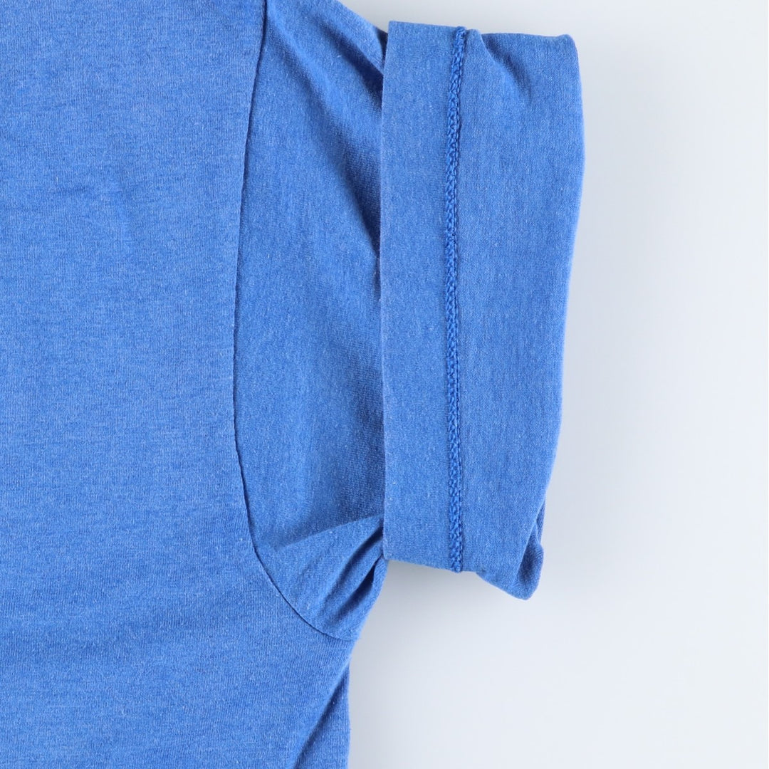 90'S SCREEN STARS Printed T-shirt Made in USA Men's L Vintage cotton blue type Vintage Second Hand