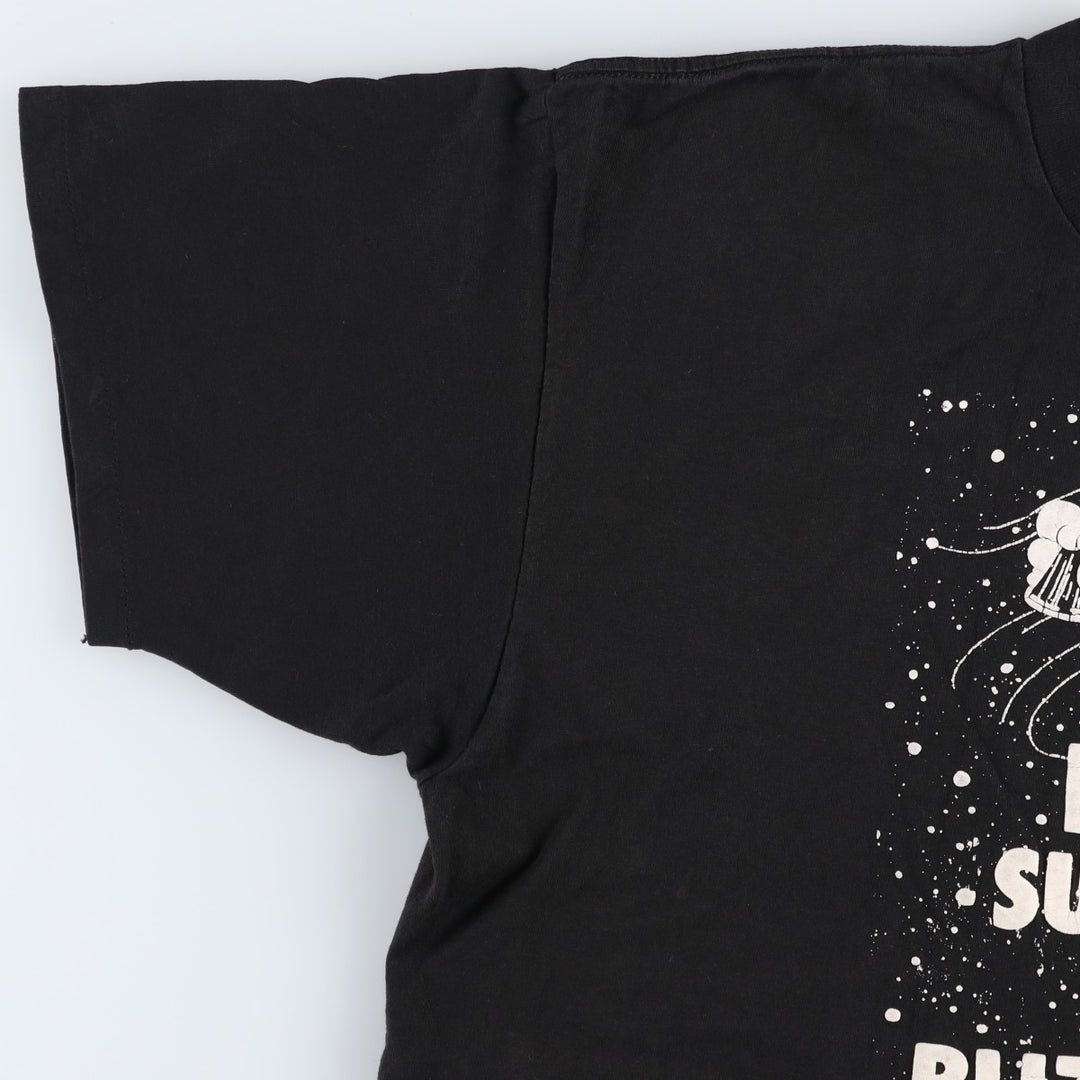 90'S ONEITA SURVIVED THE BLIZZARD OF 1993 Print T-Shirt, Made in USA, Men's XL equivalent, Vintage cotton black type Vintage Second Hand