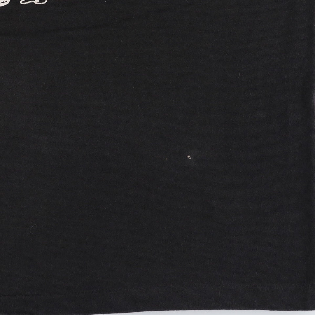 90'S ONEITA SURVIVED THE BLIZZARD OF 1993 Print T-Shirt, Made in USA, Men's XL equivalent, Vintage cotton black type Vintage Second Hand