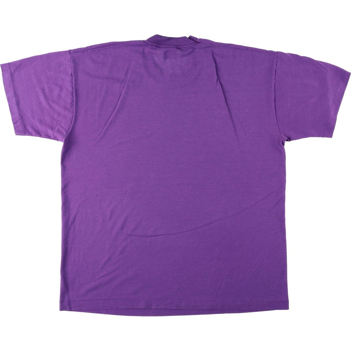 90'S Fruit of the Loom Best Message Print T-Shirt Made in USA Men's XL Vintage cotton purple type Vintage Second Hand