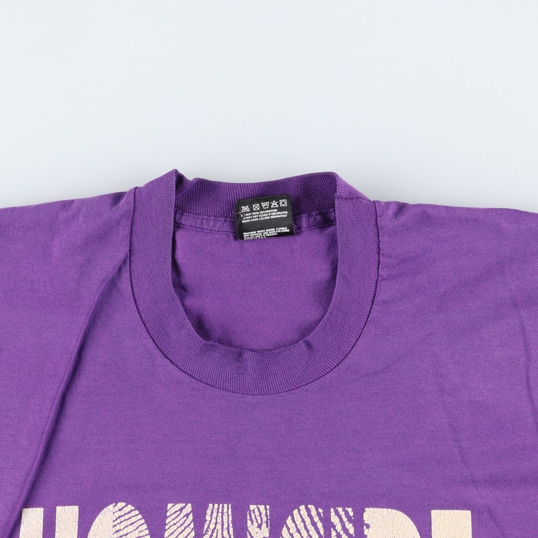 90'S Fruit of the Loom Best Message Print T-Shirt Made in USA Men's XL Vintage cotton purple type Vintage Second Hand
