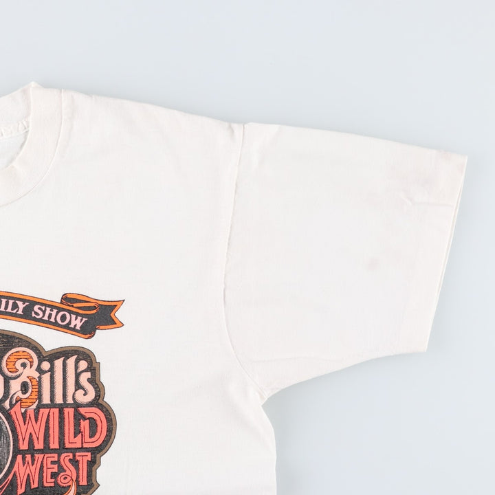 90'S Screen Stars Wild West Shows Print T-Shirt, Made in USA, Men's Size L (approx.) cotton white type Vintage Second Hand