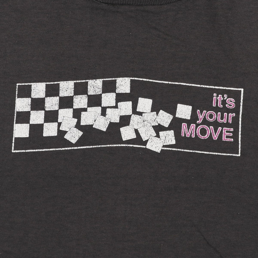 90'S Screen Stars Best Printed T-shirt Made in USA Men's XL Vintage cotton black type Vintage Second Hand