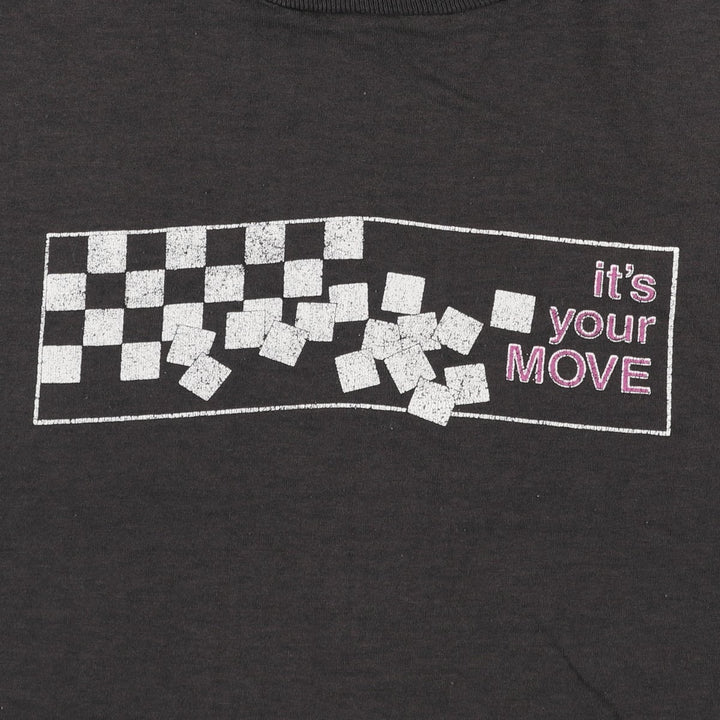 90'S Screen Stars Best Printed T-shirt Made in USA Men's XL Vintage cotton black type Vintage Second Hand