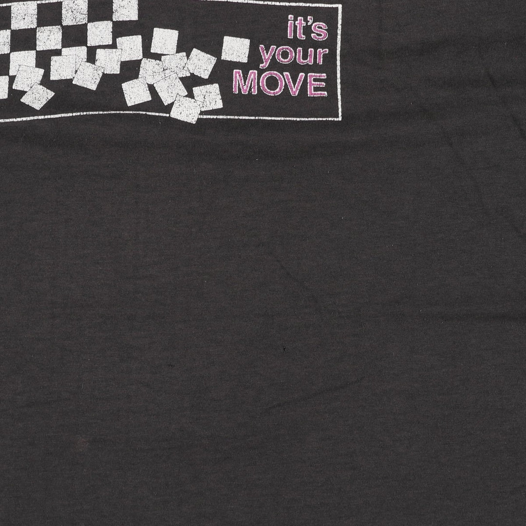 90'S Screen Stars Best Printed T-shirt Made in USA Men's XL Vintage cotton black type Vintage Second Hand