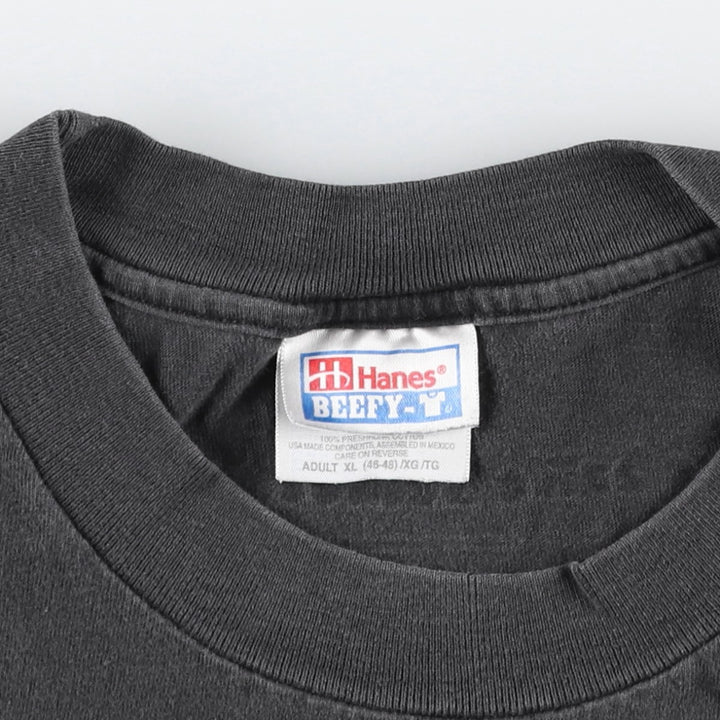 2000'S Hanes BEEFY-T OktoBEERfest '99 Print T-Shirt, Men's XL (approx.) cotton black type Vintage Second Hand