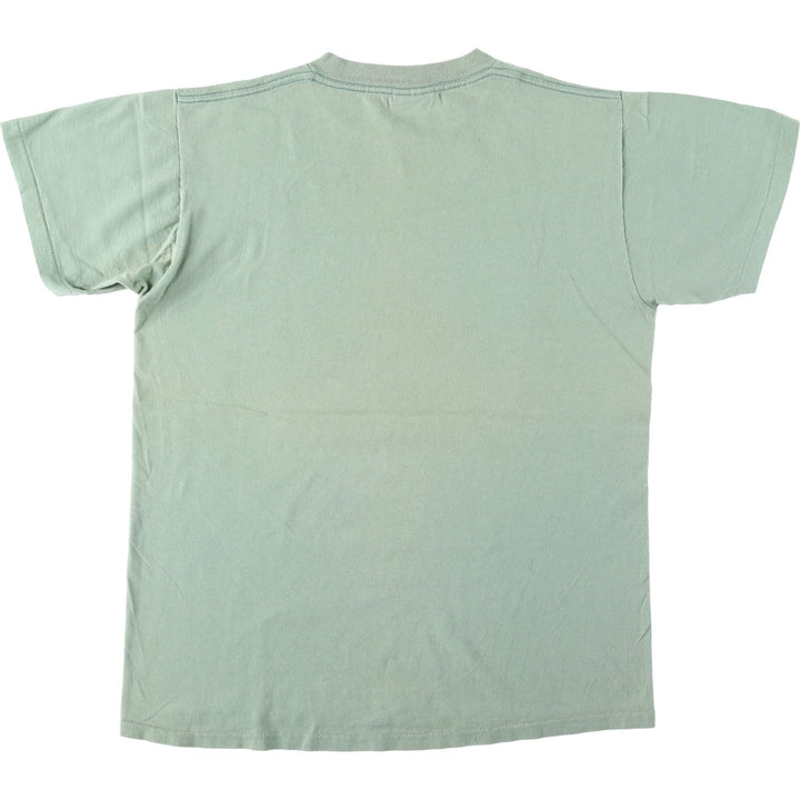 90'S ONEITA Wheeling Washington III Print T-Shirt, Made in USA, Men's Size M (Equivalent), Vintage cotton green type yellow green Vintage Second Hand