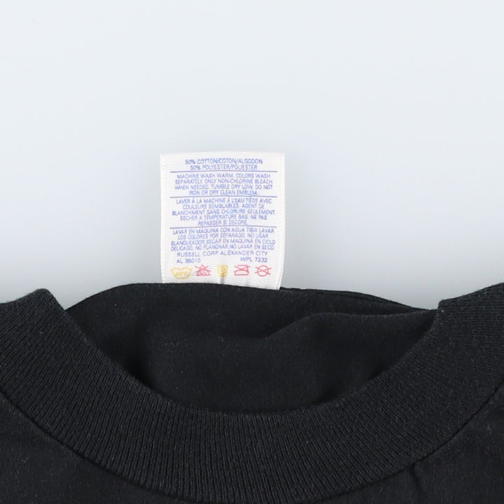 80s-90'S Jerzees DEVIL'S HARVEST Movie T-shirt, Made in USA, Men's Size L (approx.) cotton black type Vintage Second Hand