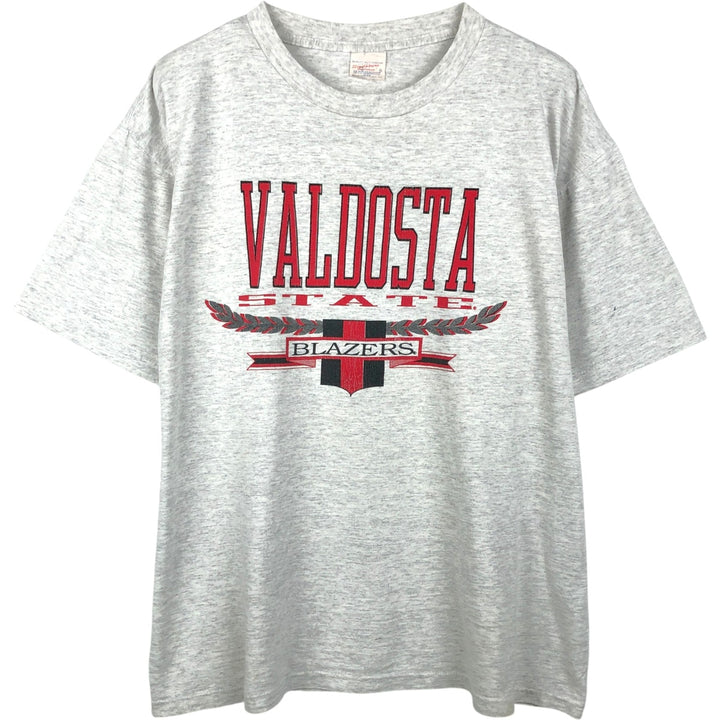 80'S Signature College T-Shirt, Made in England, Men's XL equivalent, Vintage cotton gray type Vintage Second Hand