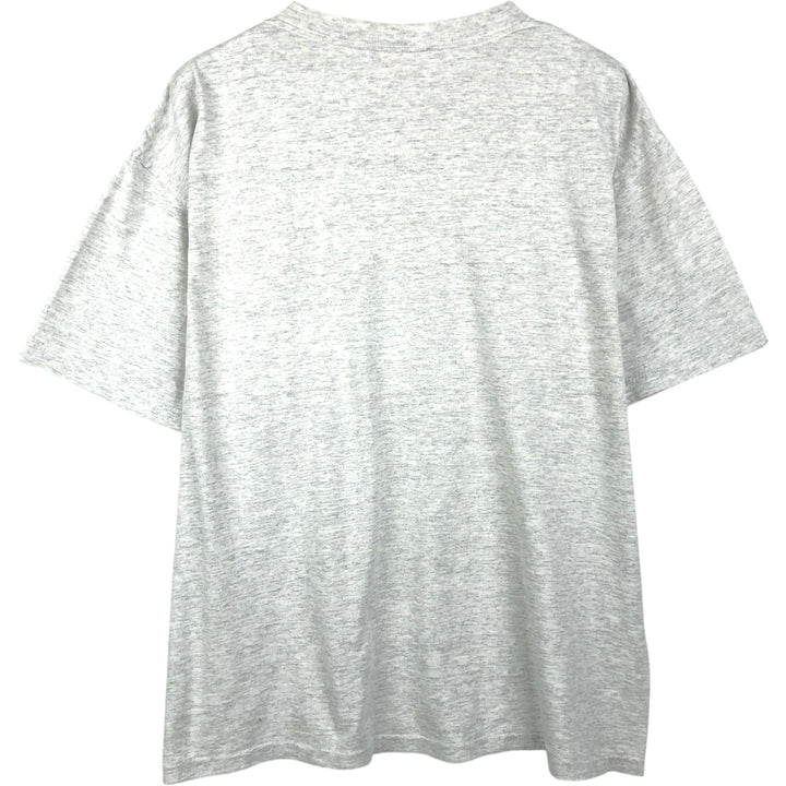 80'S Signature College T-Shirt, Made in England, Men's XL equivalent, Vintage cotton gray type Vintage Second Hand
