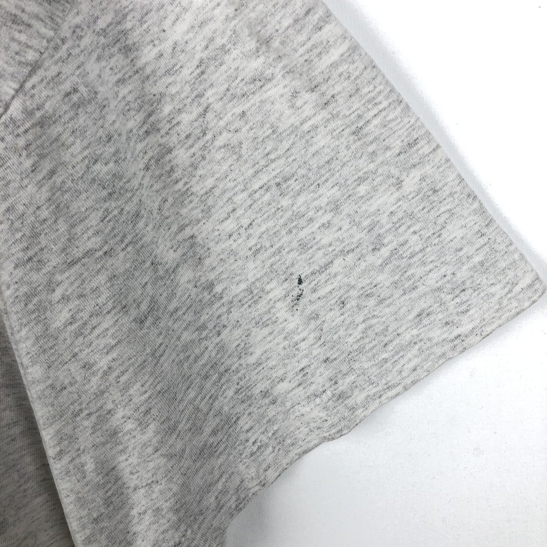 80'S Signature College T-Shirt, Made in England, Men's XL equivalent, Vintage cotton gray type Vintage Second Hand