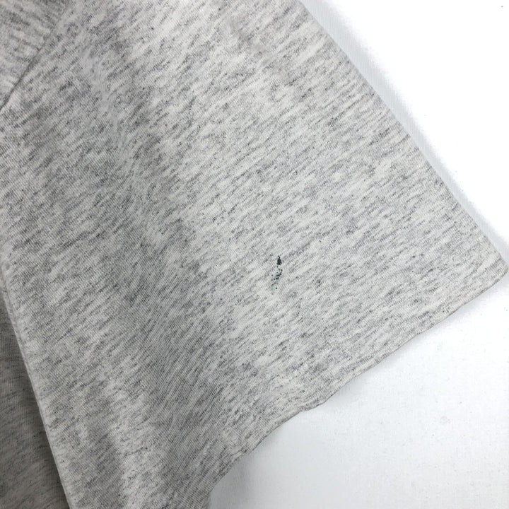80'S Signature College T-Shirt, Made in England, Men's XL equivalent, Vintage cotton gray type Vintage Second Hand