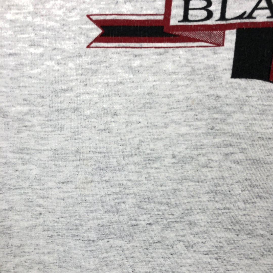 80'S Signature College T-Shirt, Made in England, Men's XL equivalent, Vintage cotton gray type Vintage Second Hand