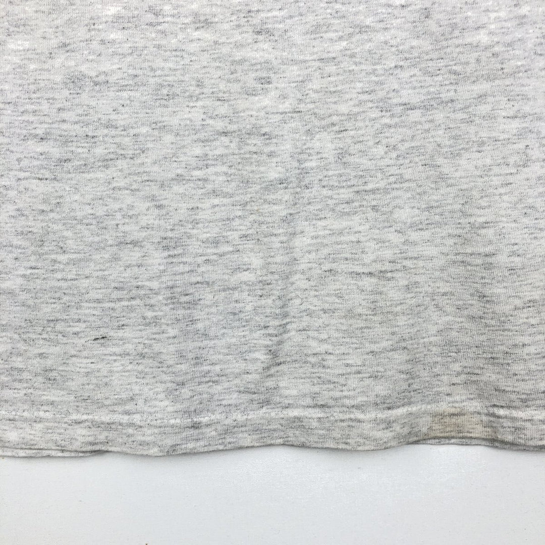 80'S Signature College T-Shirt, Made in England, Men's XL equivalent, Vintage cotton gray type Vintage Second Hand