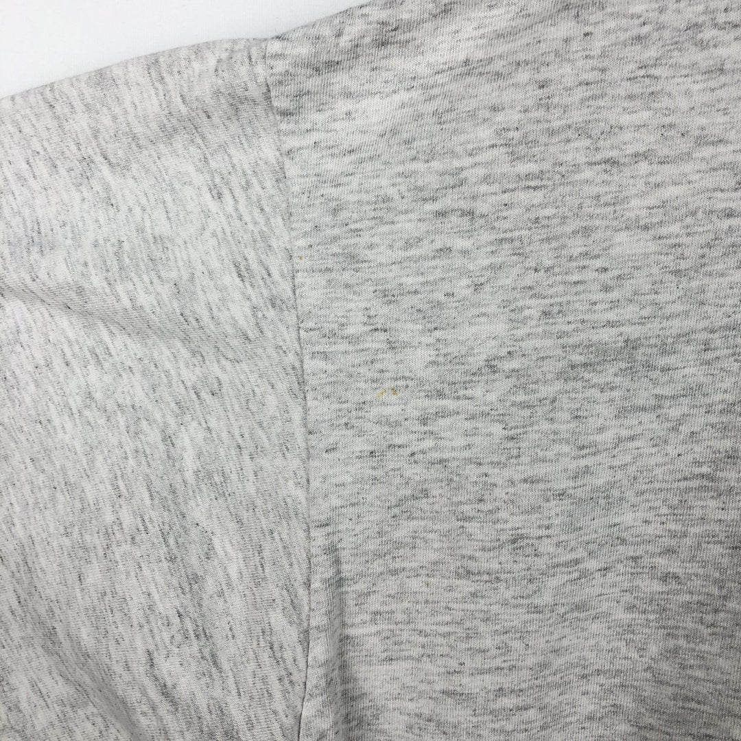 80'S Signature College T-Shirt, Made in England, Men's XL equivalent, Vintage cotton gray type Vintage Second Hand