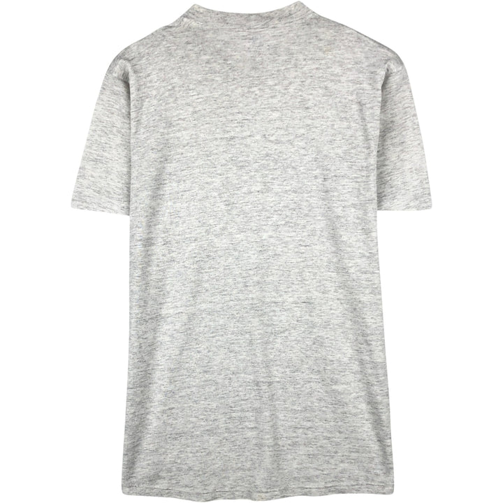 Jerzees College T-Shirt, Made in USA, Men's Size L (approx.) cotton gray type Vintage Second Hand