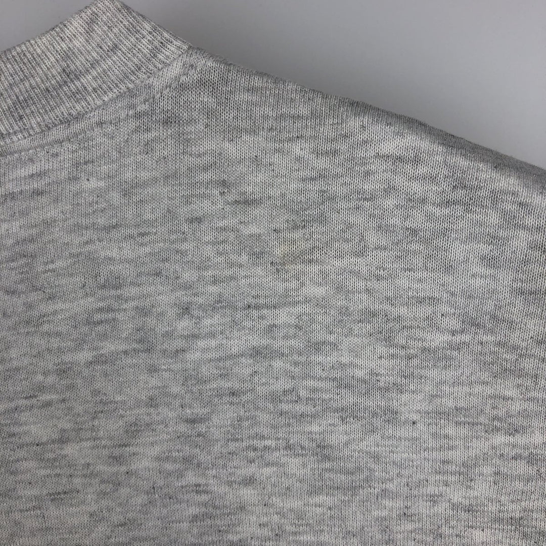 Jerzees College T-Shirt, Made in USA, Men's Size L (approx.) cotton gray type Vintage Second Hand