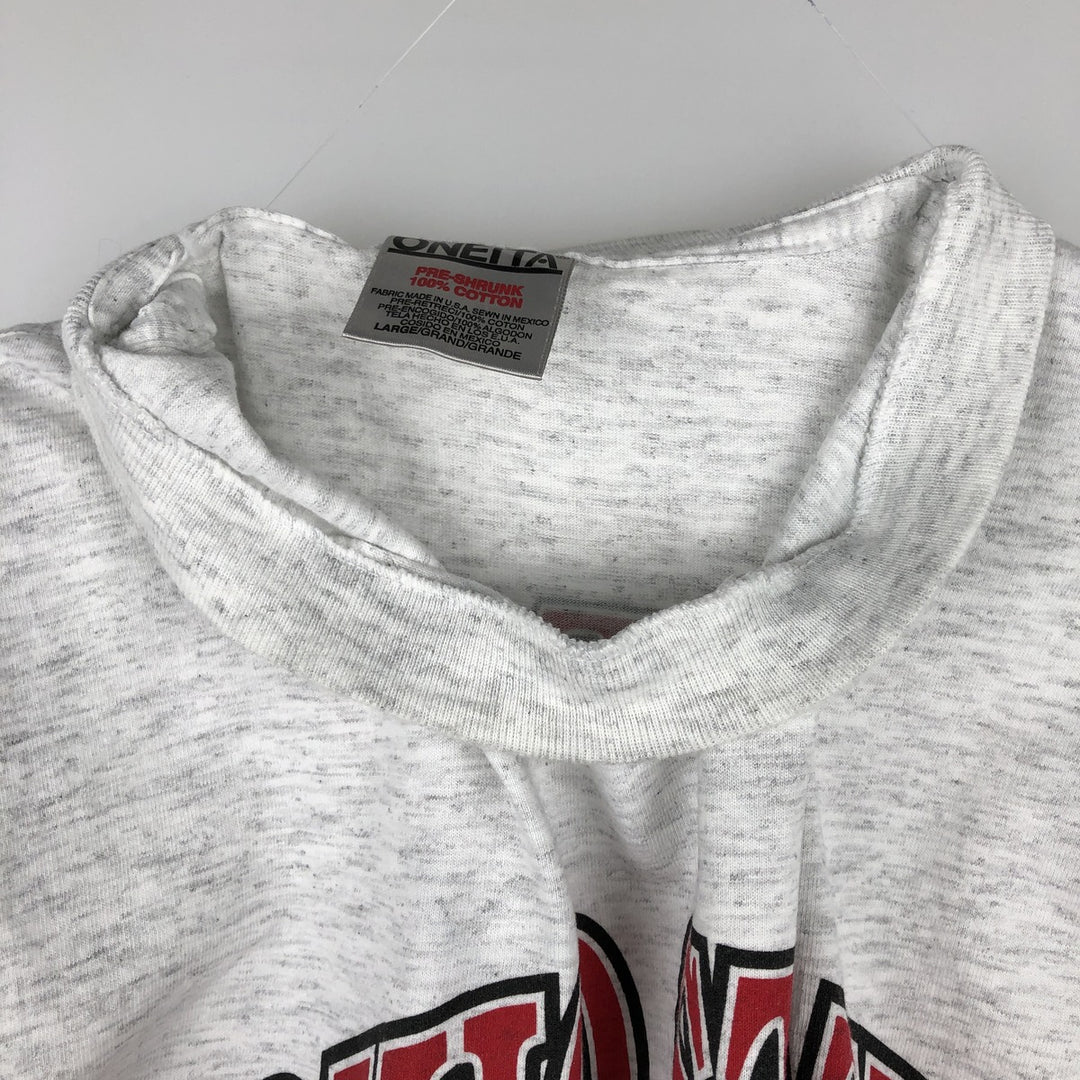 ONEITA OHIO STATE Rose Bowl 1997 College T-shirt, Men's Size L (approx.), Vintage cotton gray type Vintage Second Hand