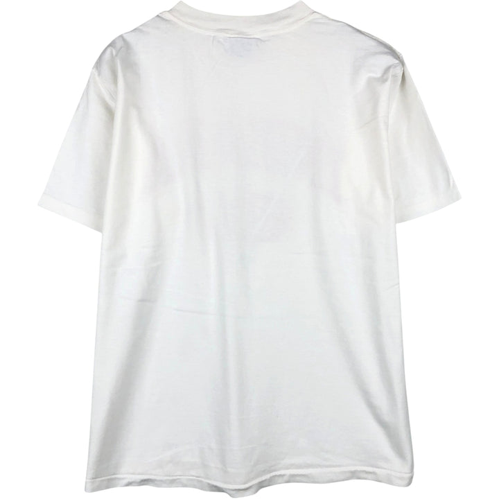 90'S ALL Sport PROWEIGHT College T-shirt, Made in USA, Men's Size L (approx.), Vintage cotton white type Vintage Second Hand