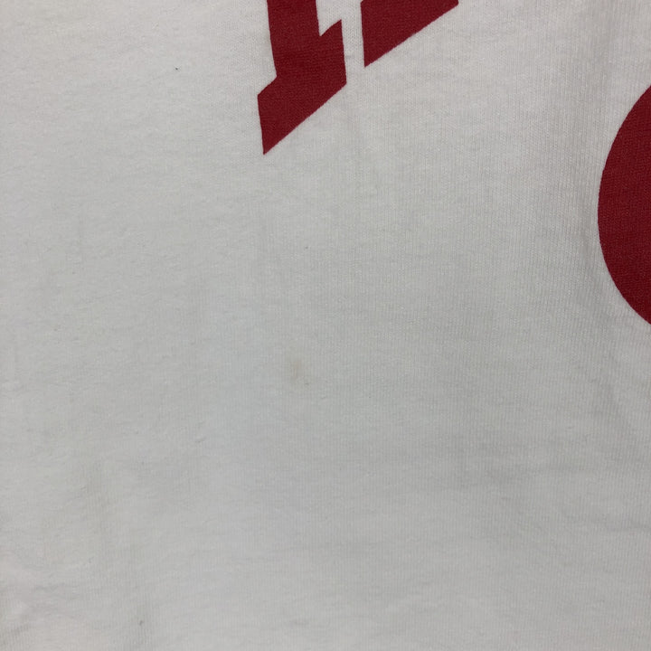 90'S ALL Sport PROWEIGHT College T-shirt, Made in USA, Men's Size L (approx.), Vintage cotton white type Vintage Second Hand