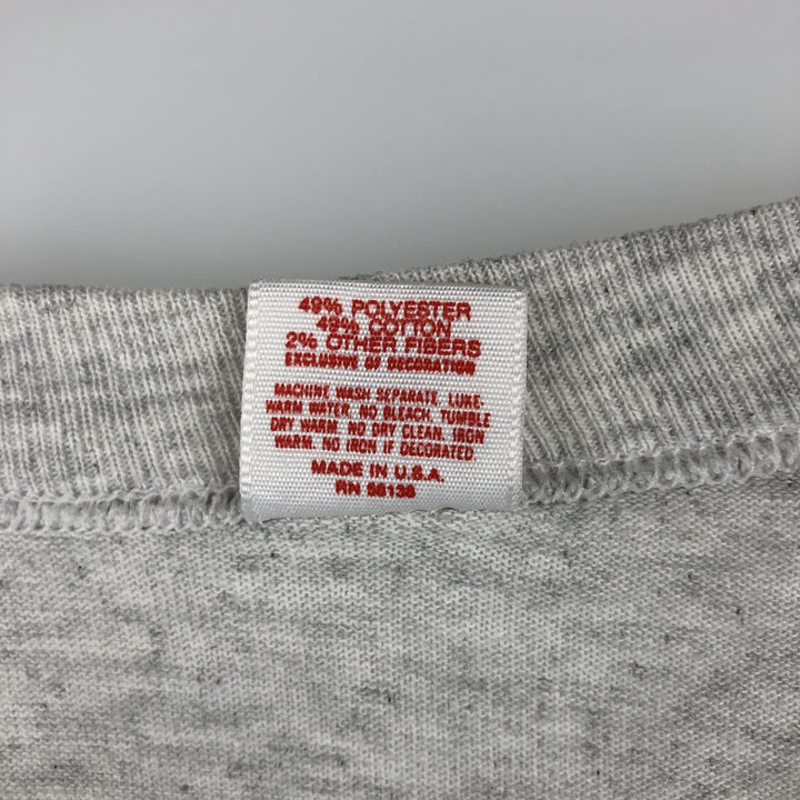 1990'S H. WOLF & SONS UCLA (University of California, Los Angeles) College T-shirt, Made in USA, Men's Size L (approx.), Vintage polyester gray type Vintage Second Hand