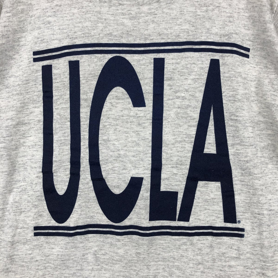 1990'S H. WOLF & SONS UCLA (University of California, Los Angeles) College T-shirt, Made in USA, Men's Size L (approx.), Vintage polyester gray type Vintage Second Hand