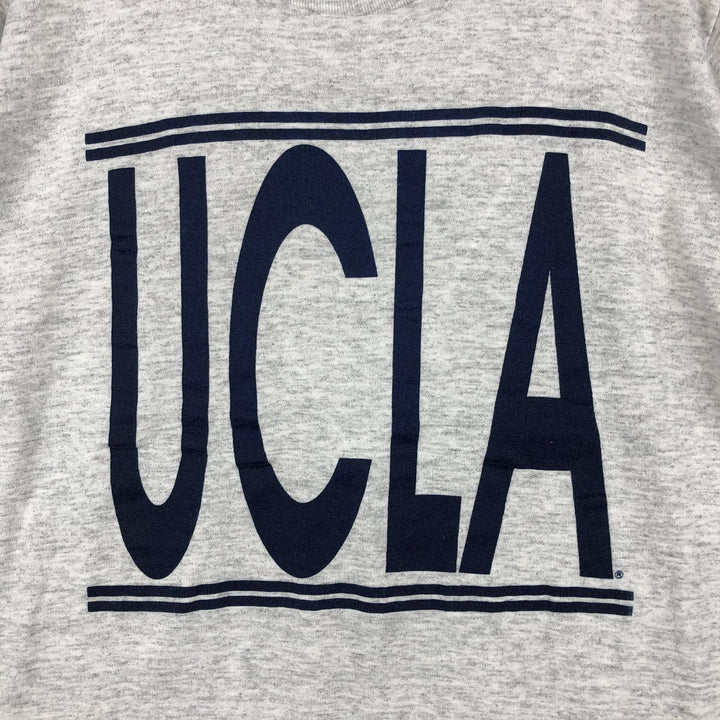 1990'S H. WOLF & SONS UCLA (University of California, Los Angeles) College T-shirt, Made in USA, Men's Size L (approx.), Vintage polyester gray type Vintage Second Hand