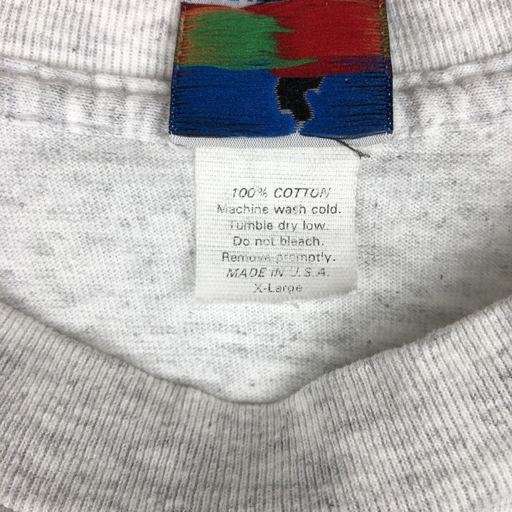 90'S Midwest Embroidery Notre Dame University College T-shirt, Made in USA, Men's XL equivalent, Vintage cotton gray type Vintage Second Hand