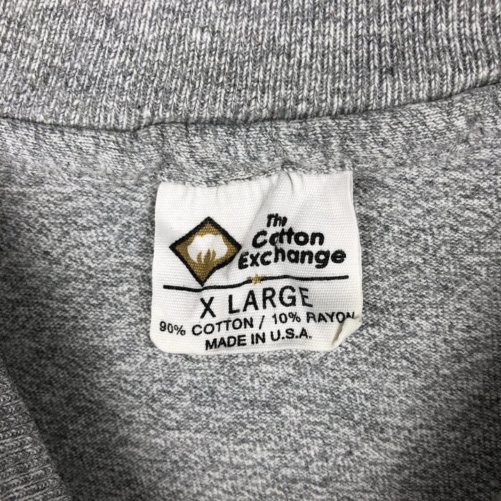 1990'S The Cotton Exchange MICHIGAN University of Michigan College T-shirt, Made in USA, Men's XL equivalent, Vintage cotton gray type Vintage Second Hand