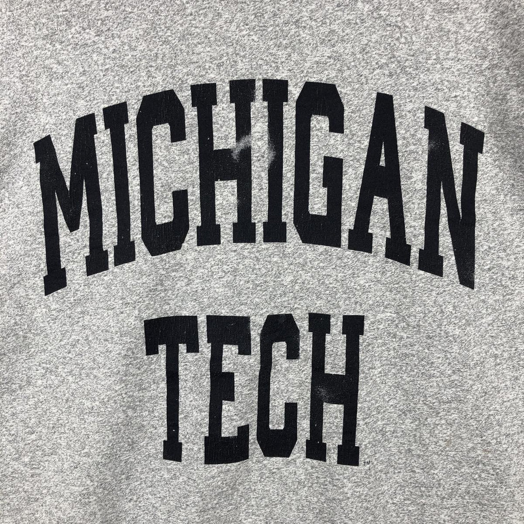 1990'S The Cotton Exchange MICHIGAN University of Michigan College T-shirt, Made in USA, Men's XL equivalent, Vintage cotton gray type Vintage Second Hand
