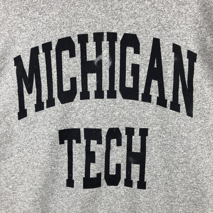1990'S The Cotton Exchange MICHIGAN University of Michigan College T-shirt, Made in USA, Men's XL equivalent, Vintage cotton gray type Vintage Second Hand