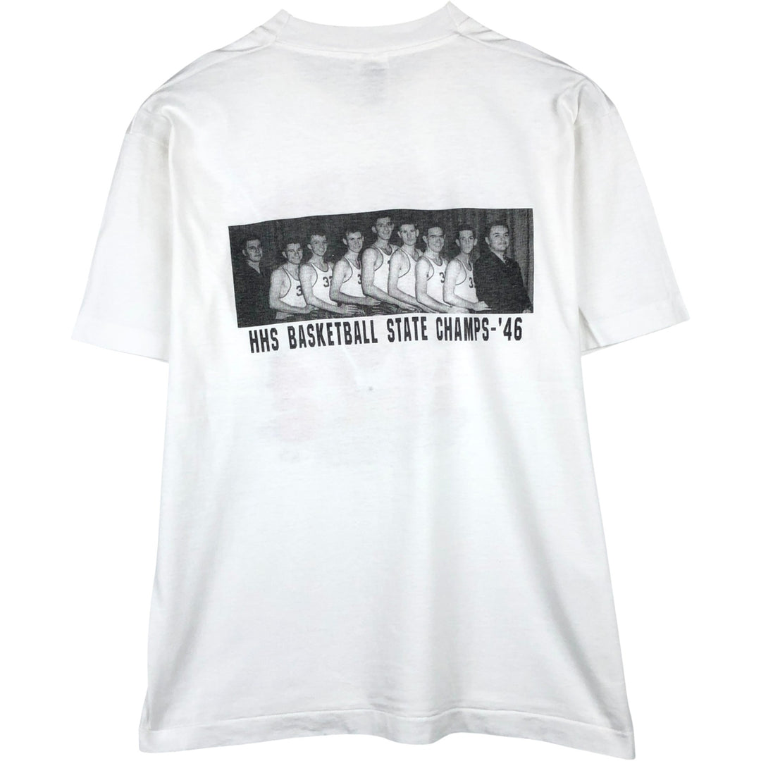 90'S Fruit of the Loom Best College T-Shirt, Men's Size L (approx.), Vintage cotton white type Vintage Second Hand