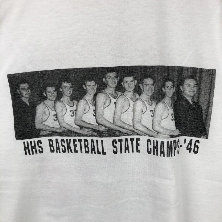 90'S Fruit of the Loom Best College T-Shirt, Men's Size L (approx.), Vintage cotton white type Vintage Second Hand