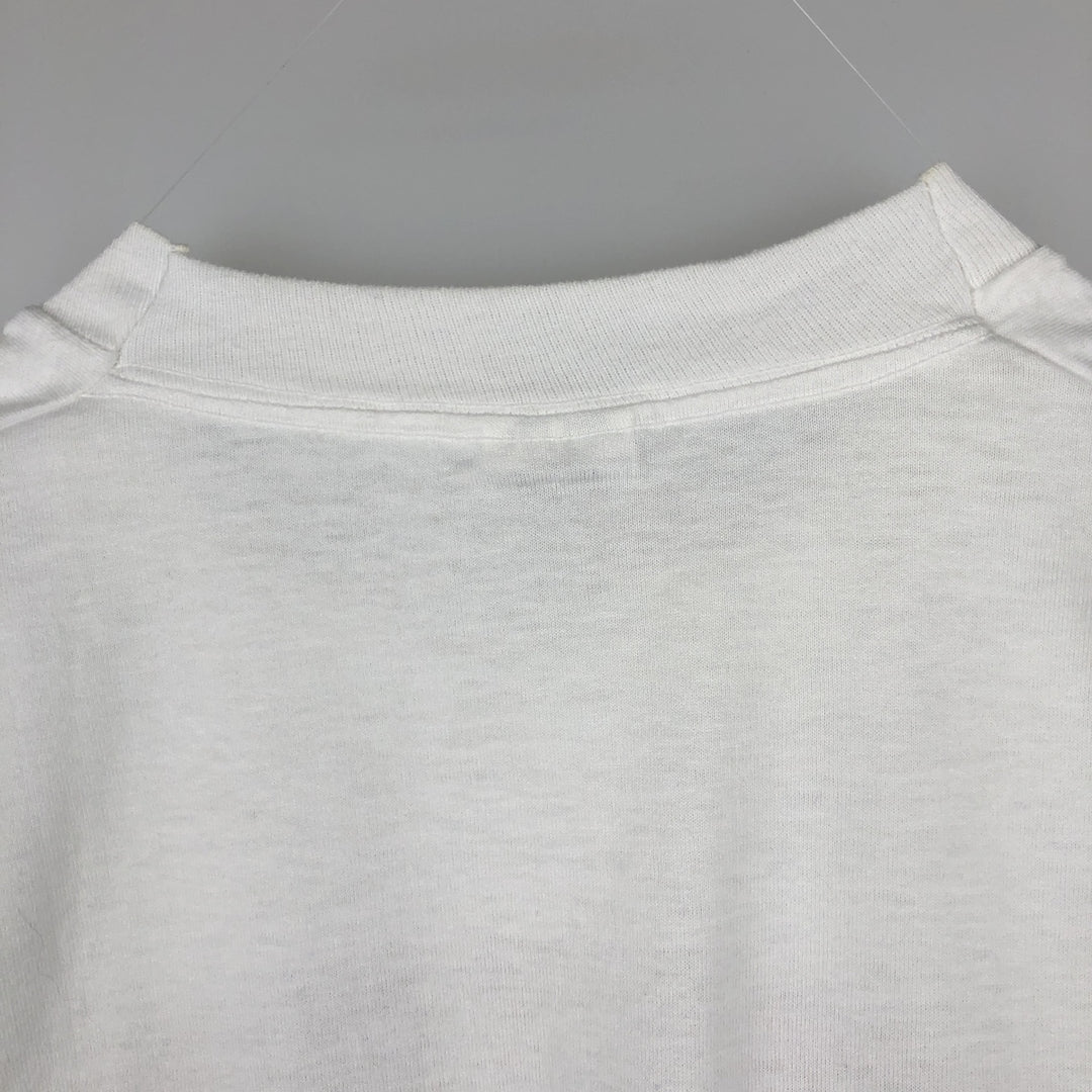 90'S Fruit of the Loom Best College T-Shirt, Men's Size L (approx.), Vintage cotton white type Vintage Second Hand