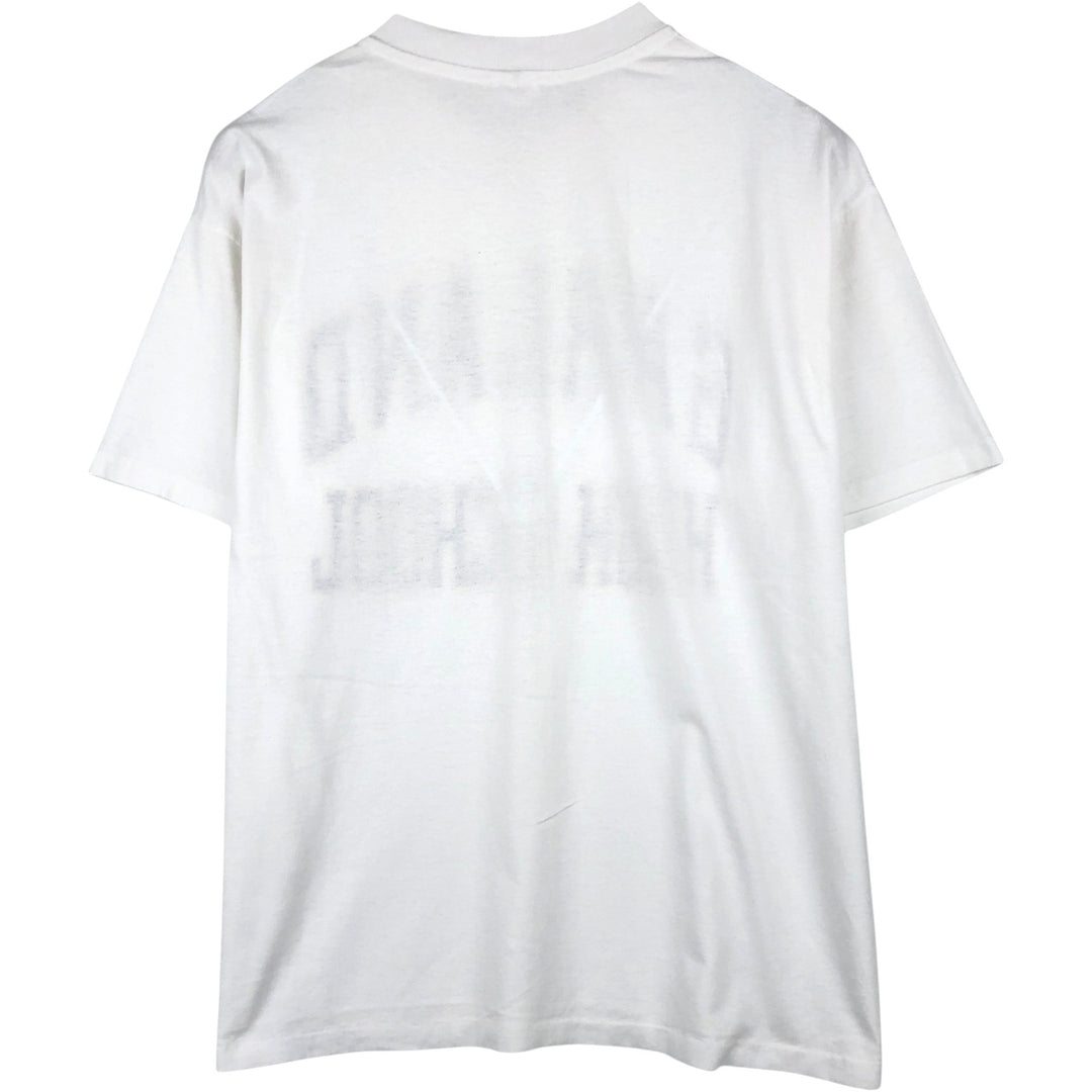90'S Hanes HEAVYWEIGHT 50 cotton white type Vintage Second Hand