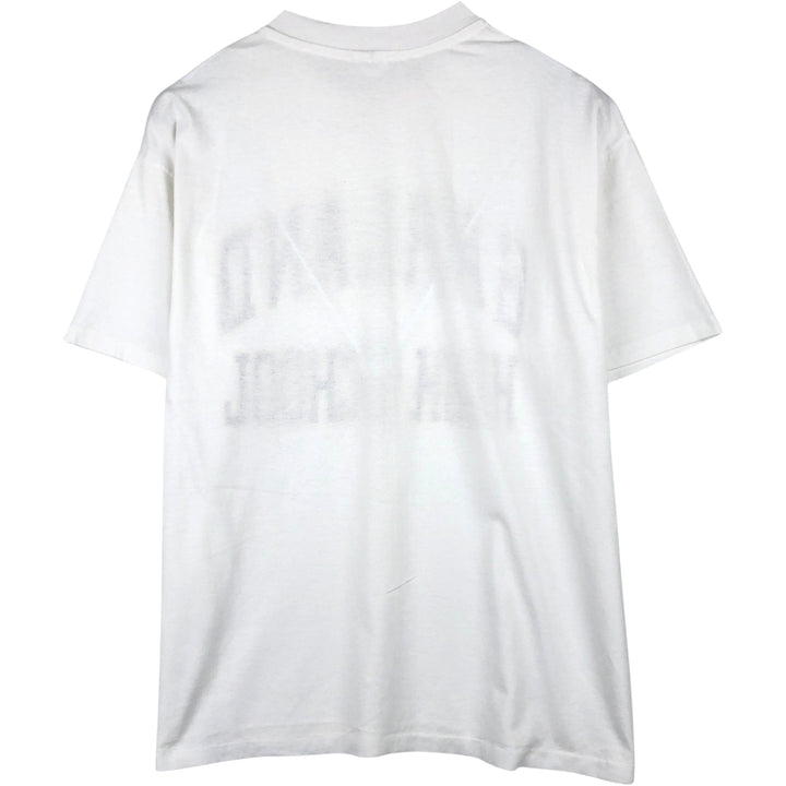 90'S Hanes HEAVYWEIGHT 50 cotton white type Vintage Second Hand