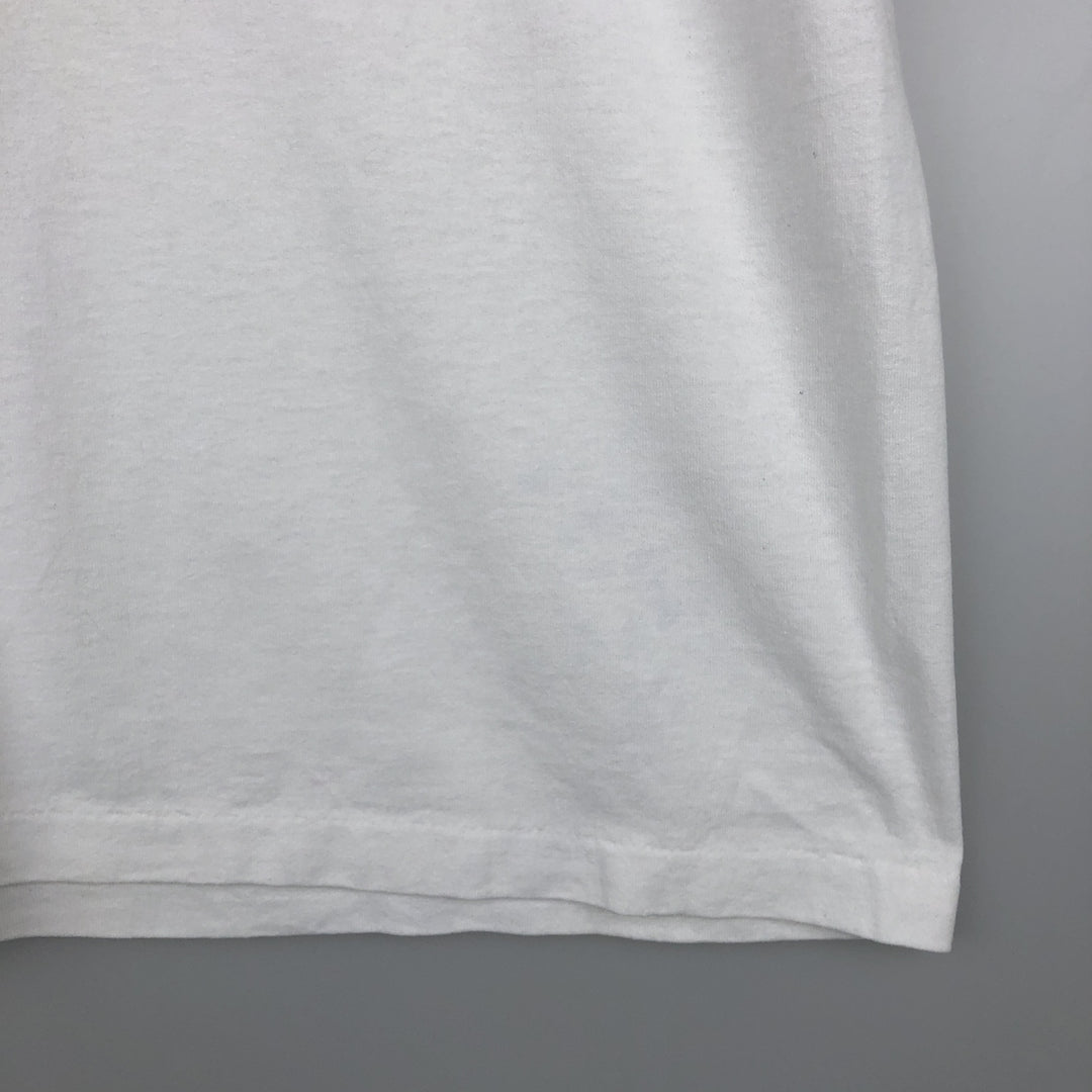 90'S Hanes HEAVYWEIGHT 50 cotton white type Vintage Second Hand