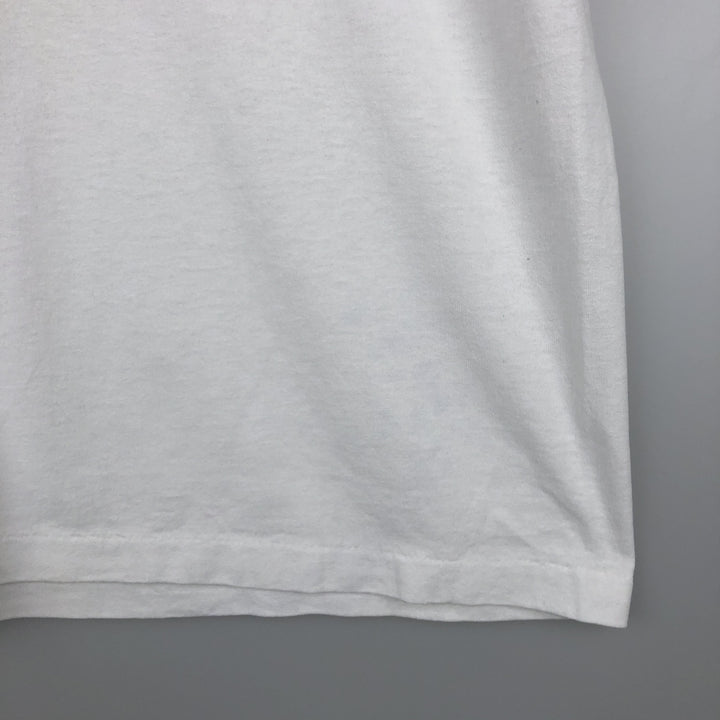 90'S Hanes HEAVYWEIGHT 50 cotton white type Vintage Second Hand