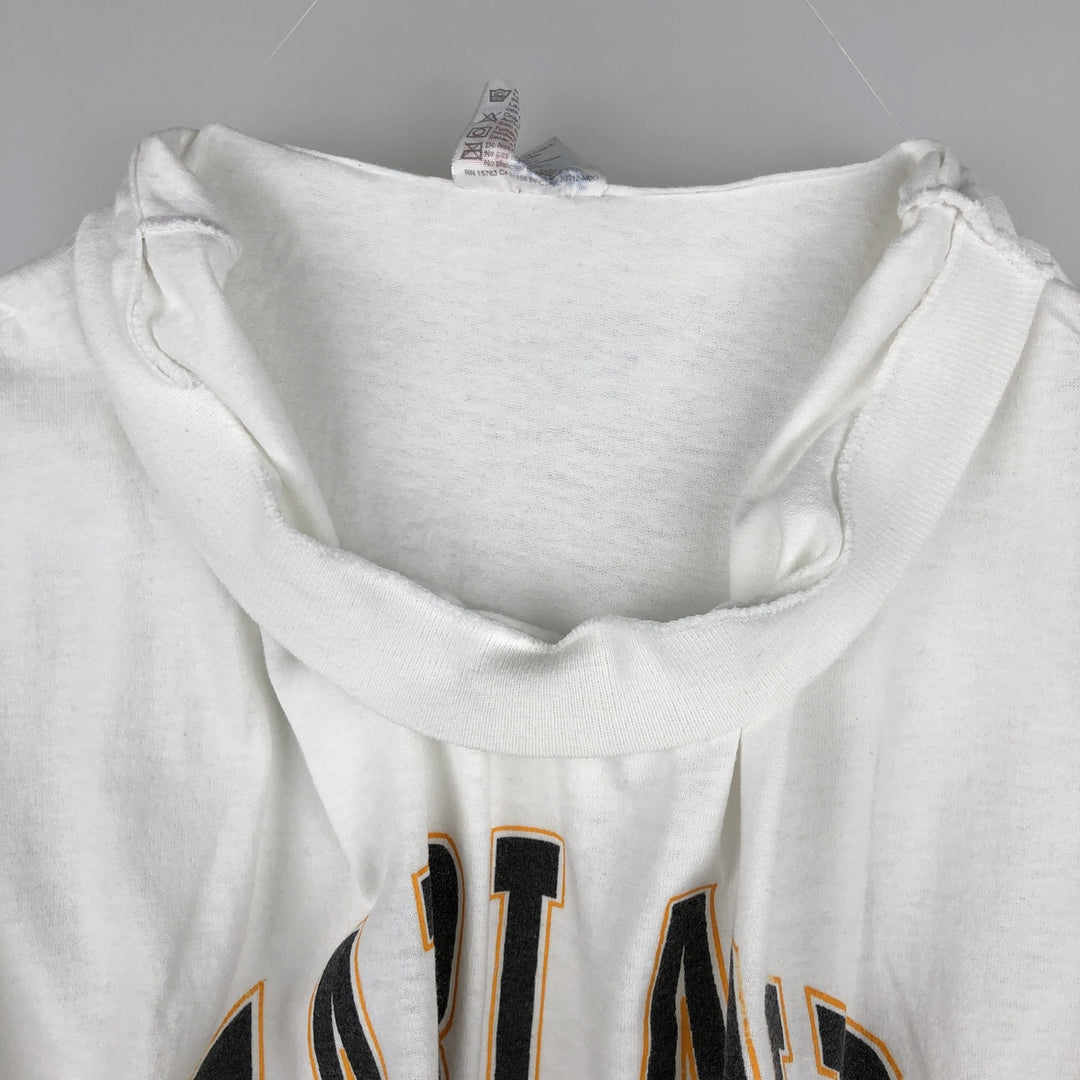 90'S Hanes HEAVYWEIGHT 50 cotton white type Vintage Second Hand