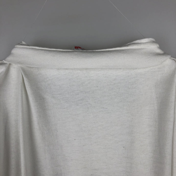 90'S Hanes HEAVYWEIGHT 50 cotton white type Vintage Second Hand